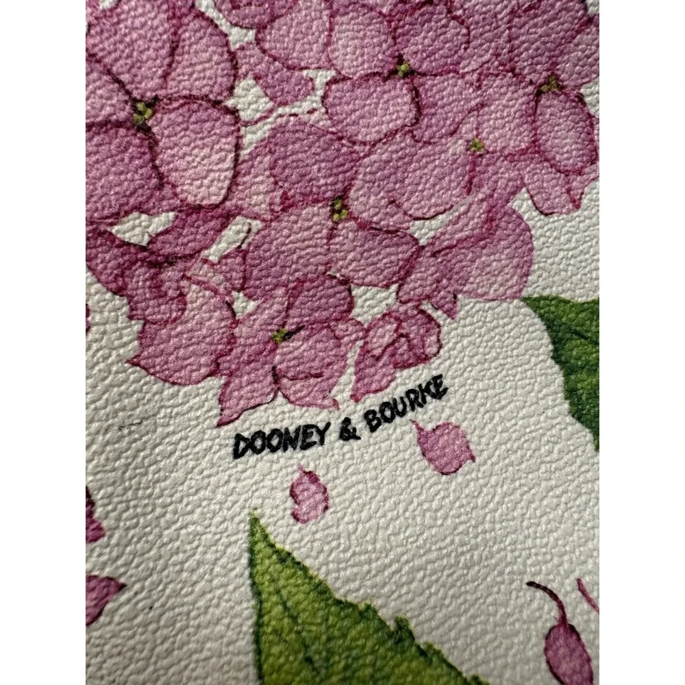 Dooney Bourke Pink Hydrangea Tote - Picture 8 of 12